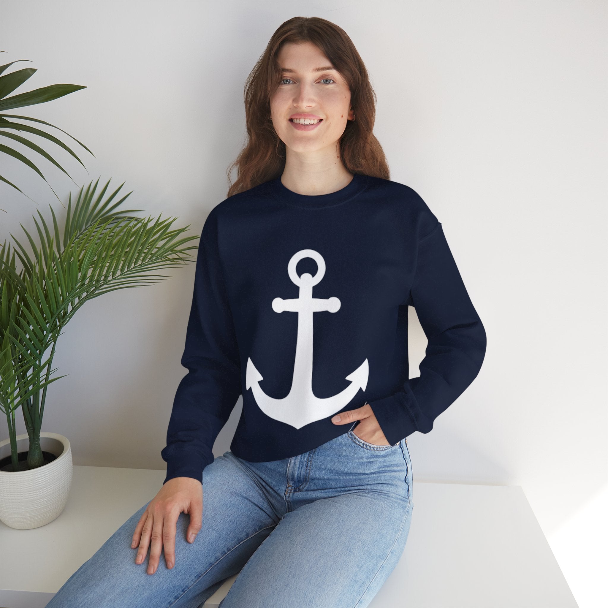 LUVLI Anchor Crewneck