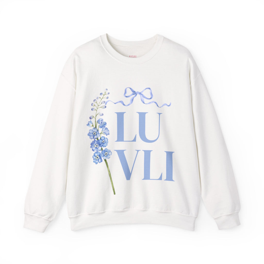 LUVLI Floral Bow Crewneck