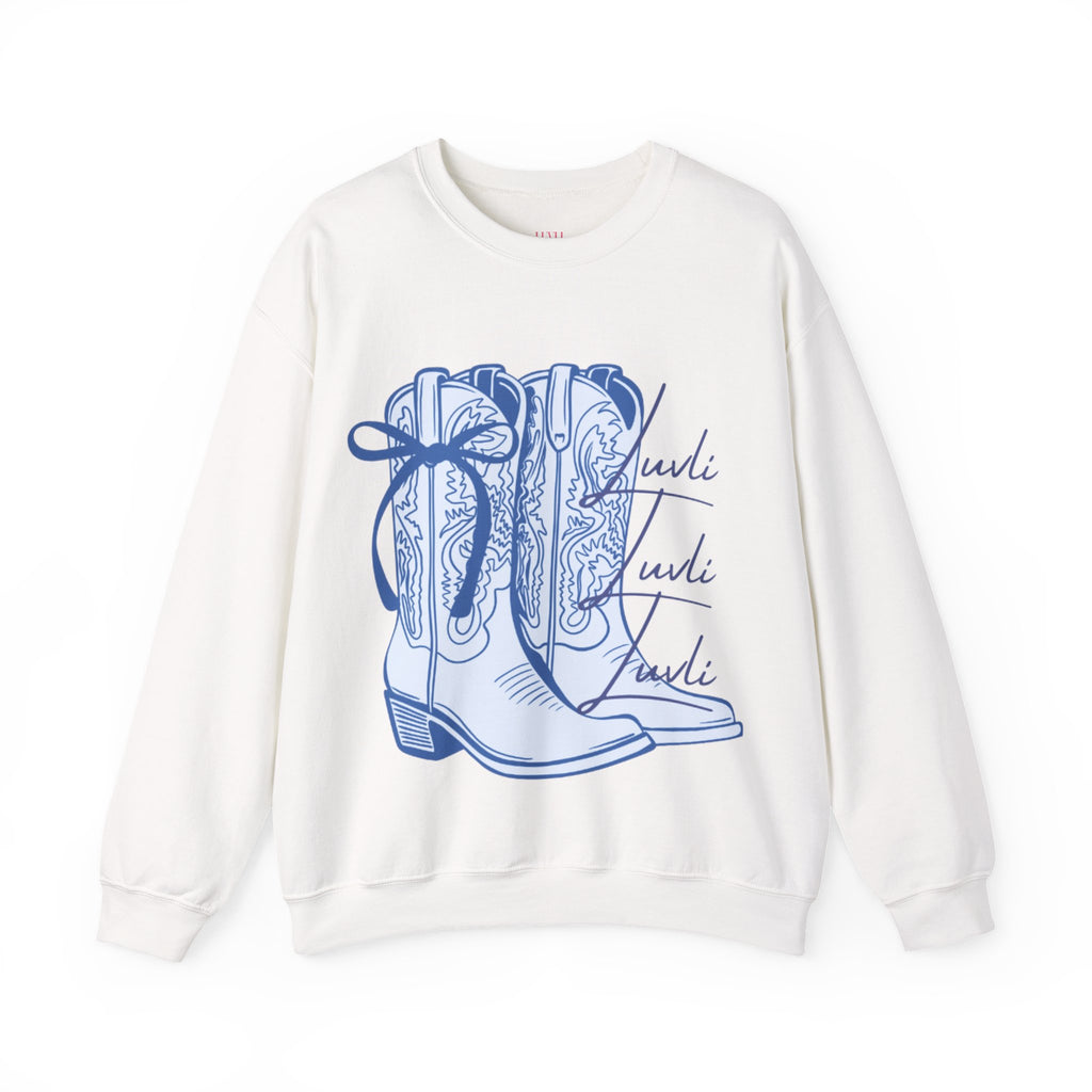 LUVLI Cowgirl Boots Crewneck