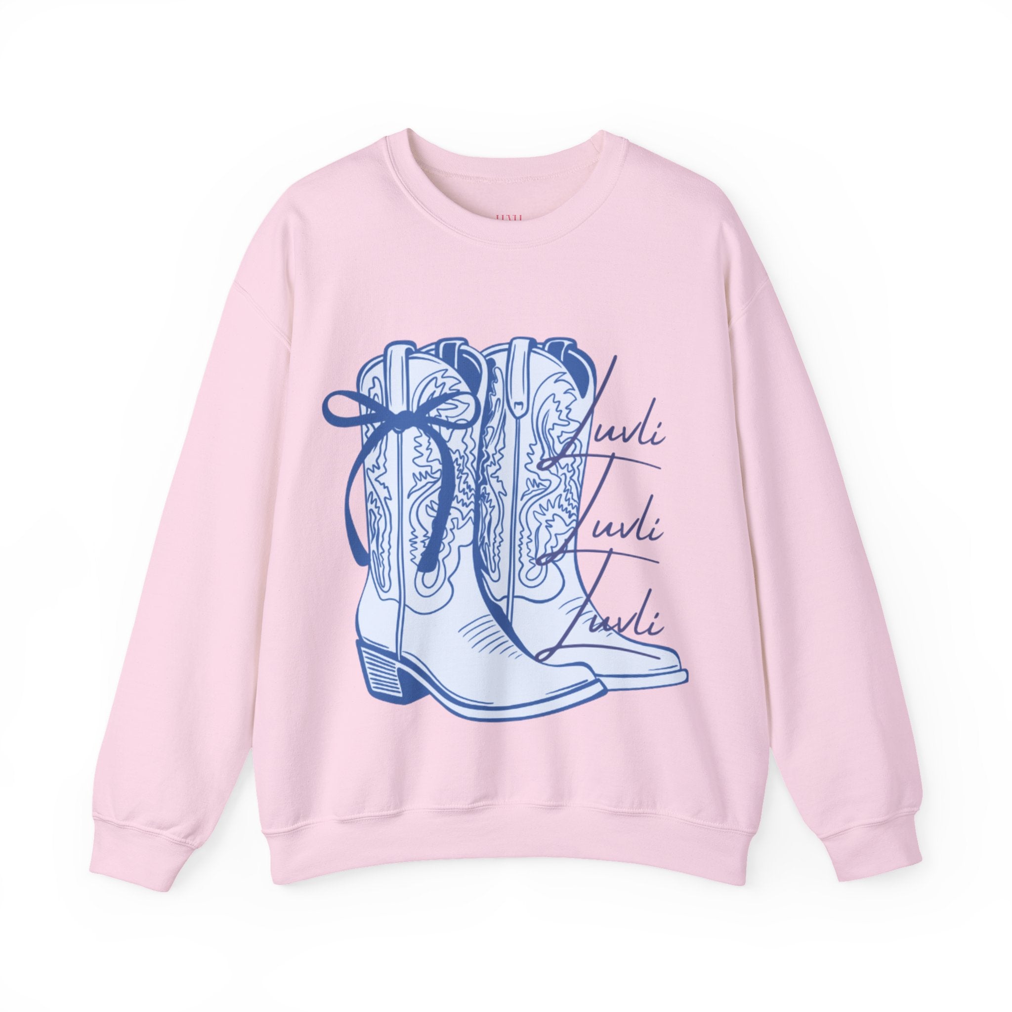 LUVLI Cowgirl Boots Crewneck
