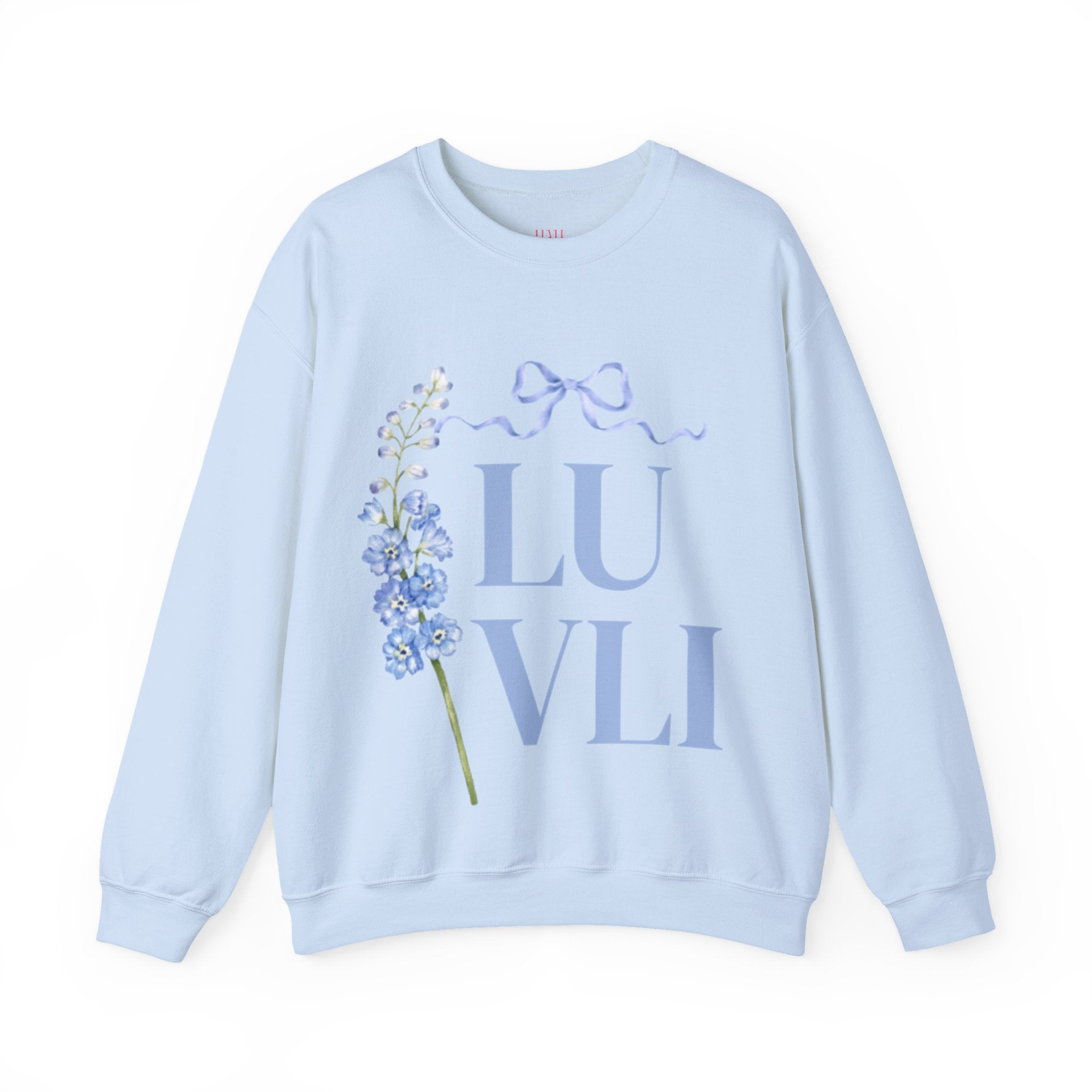 LUVLI Floral Bow Crewneck