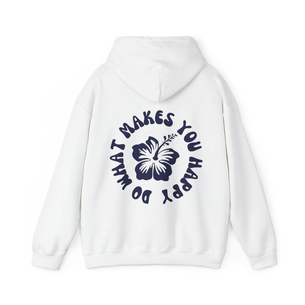LUVLI White and Navy Hoodie