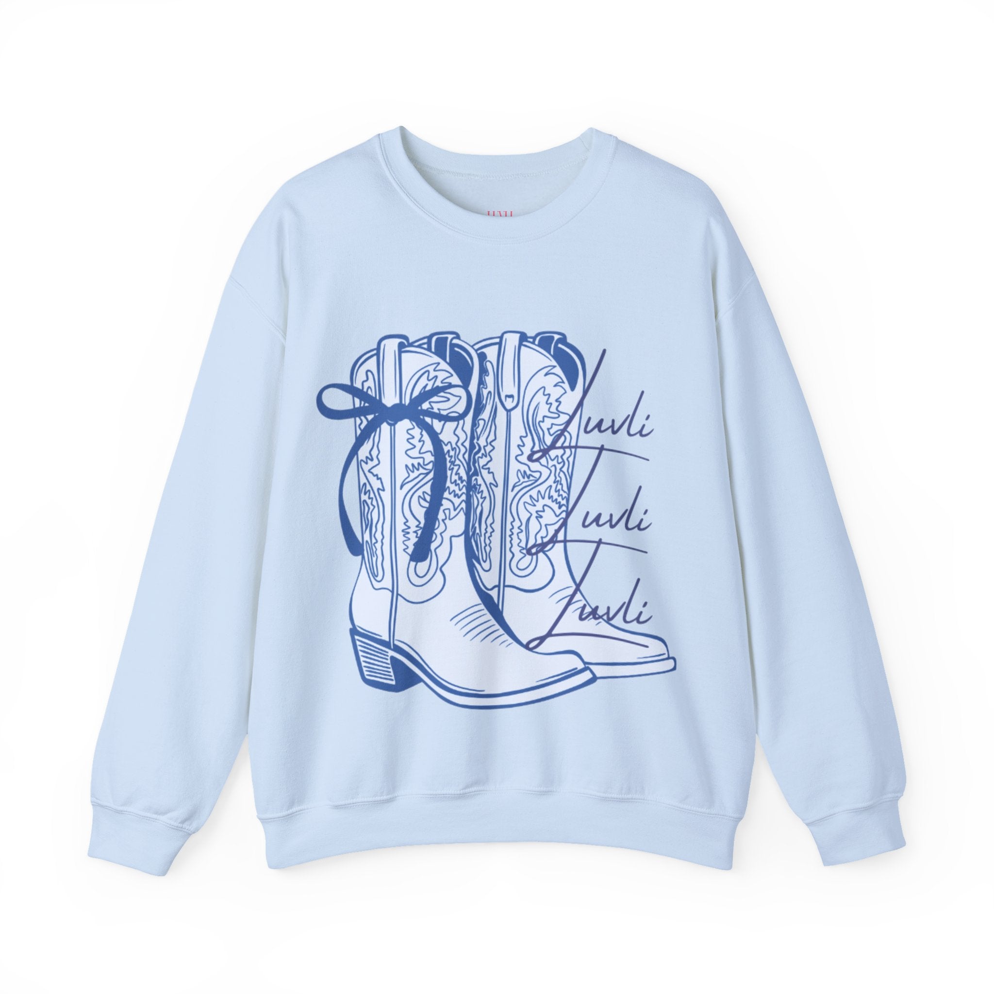 LUVLI Cowgirl Boots Crewneck