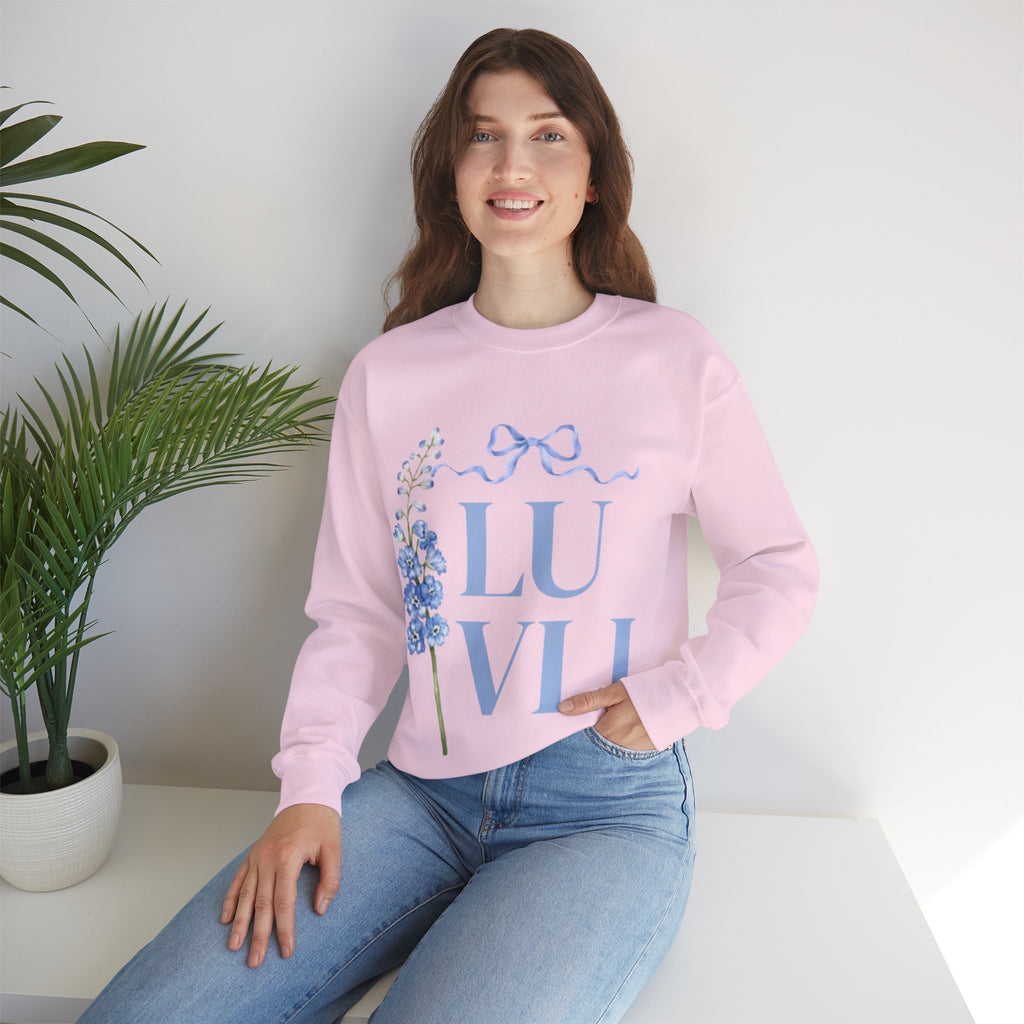 LUVLI Floral Bow Crewneck