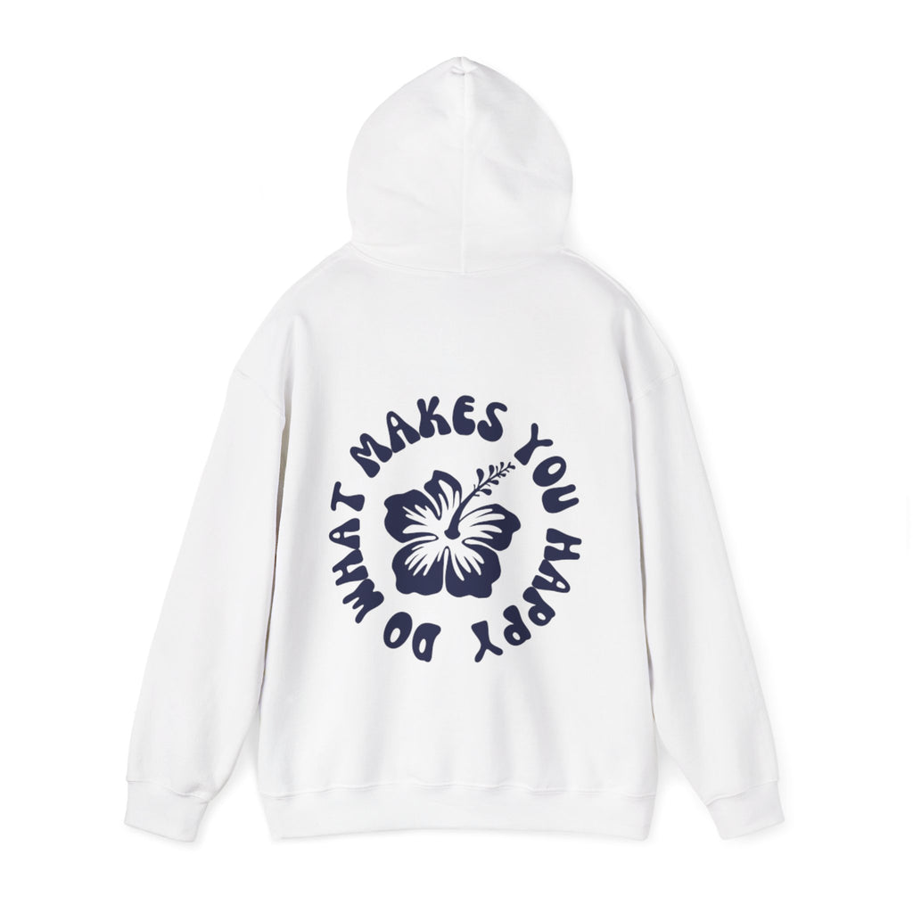 LUVLI White and Navy Hoodie
