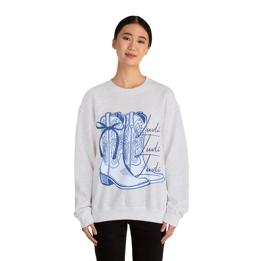 LUVLI Cowgirl Boots Crewneck