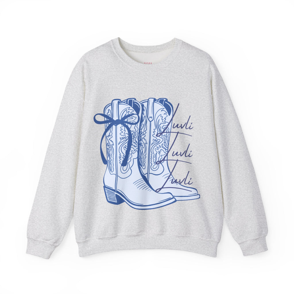 LUVLI Cowgirl Boots Crewneck