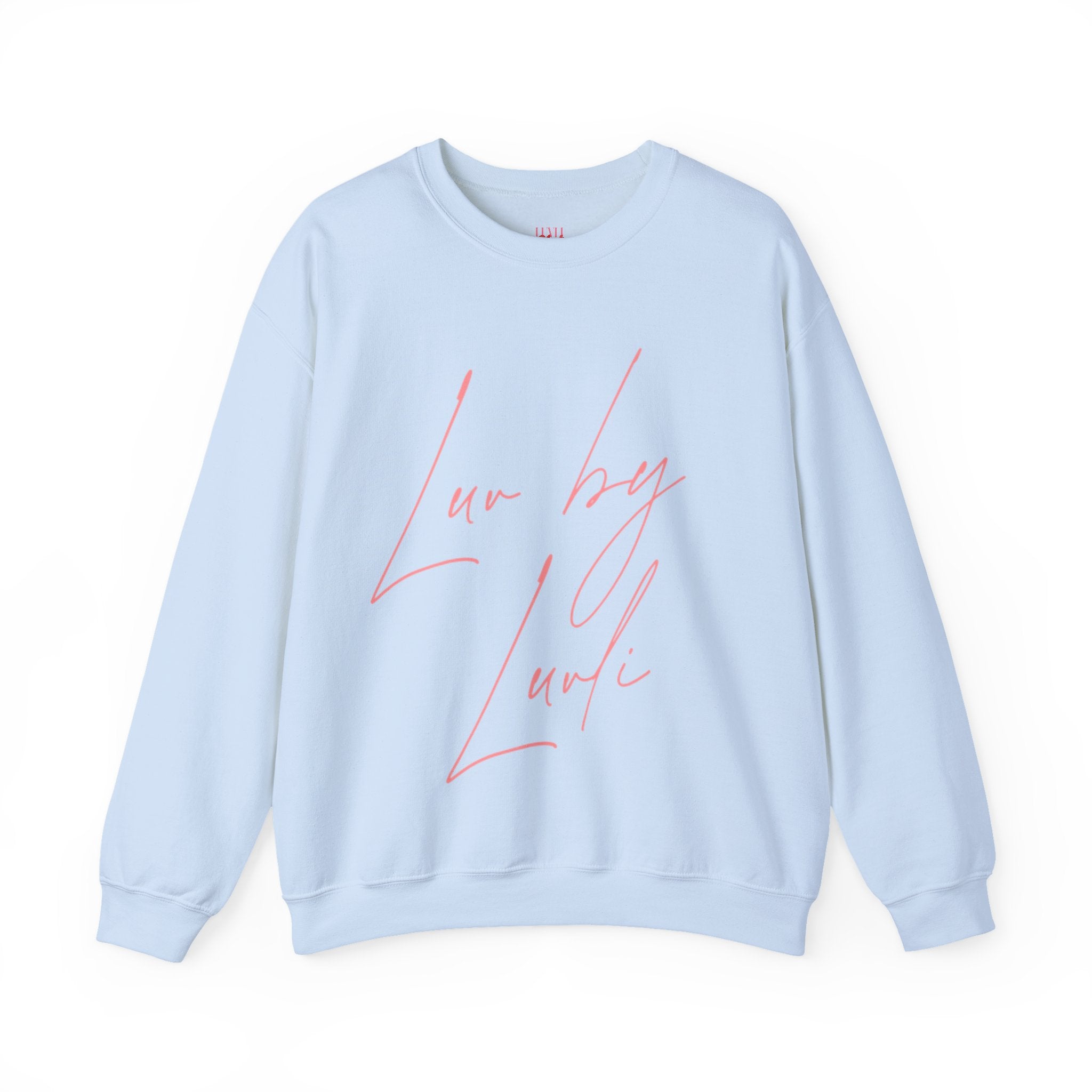LUVLI Pink Script Crewneck