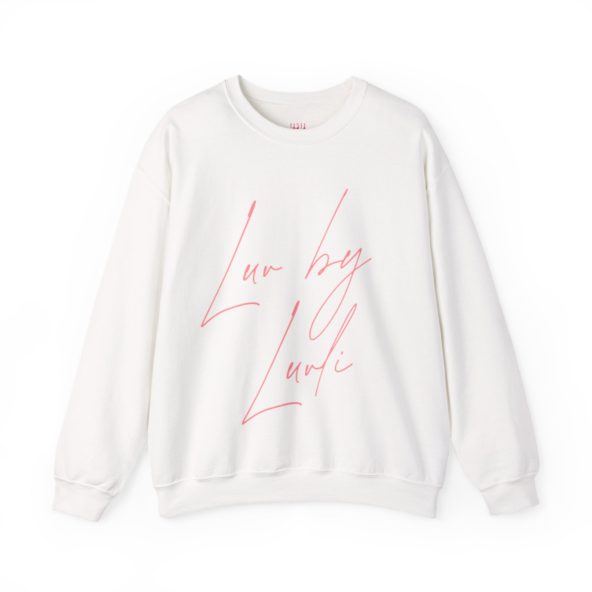 LUVLI Pink Script Crewneck