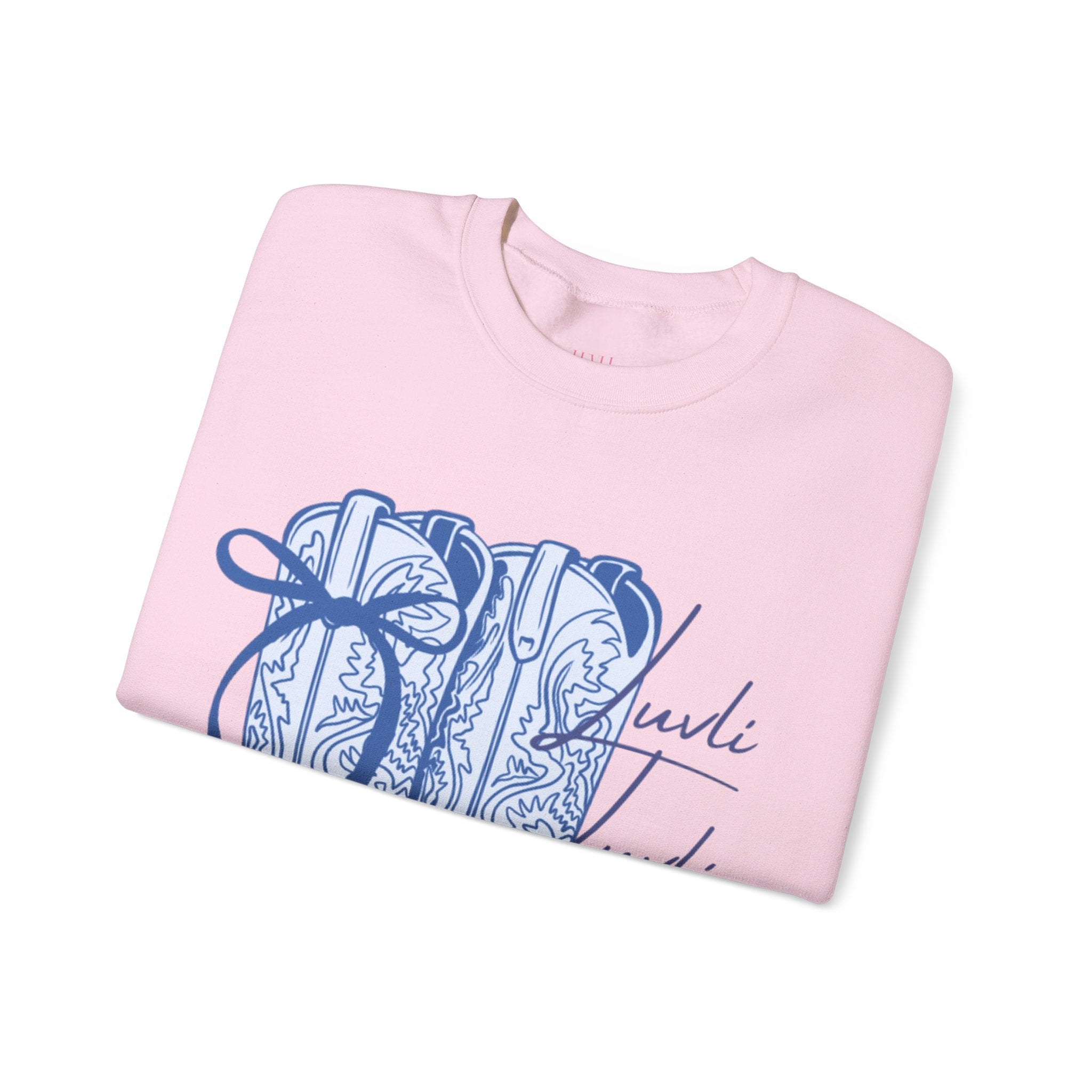 LUVLI Cowgirl Boots Crewneck